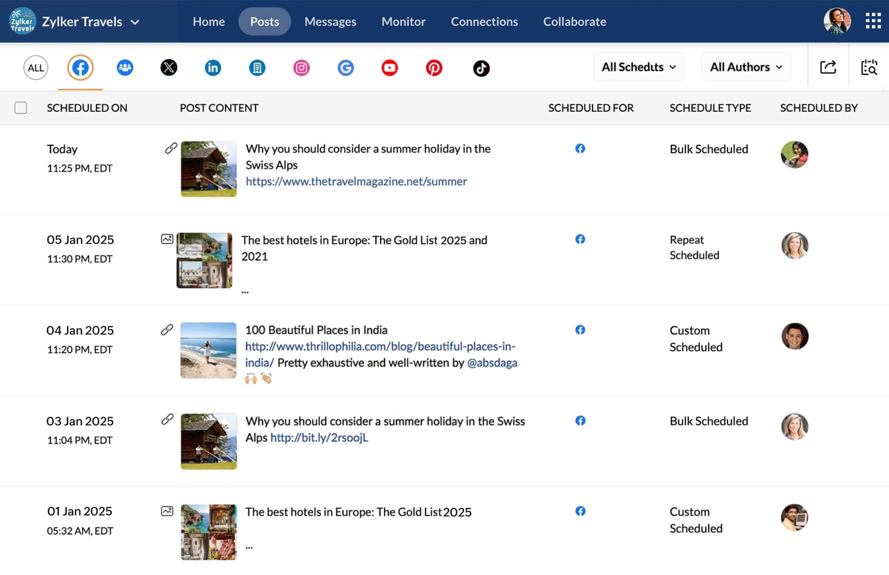 Export scheduled post activity as a CSV with just a click